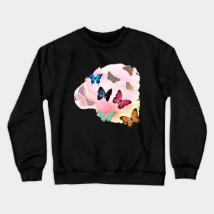 butterflies for girls Crewneck Sweatshirt